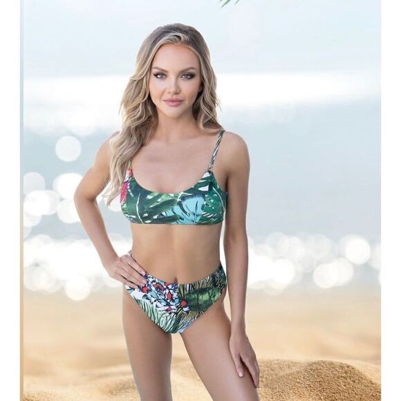 Swiminista x Christian Lacroix Play Top in Jardin Exo’Chic Print Size S‎ - Picture 3 of 11